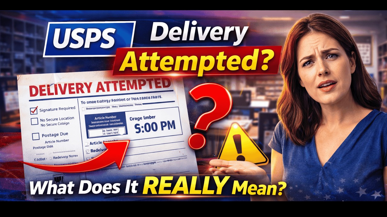 USPS &ldquo;Delivery Attempted&rdquo; Meaning