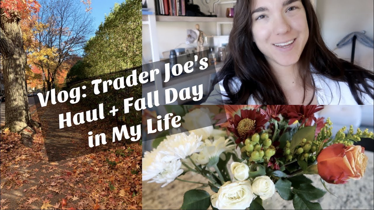 VLOG: Trader Joe's haul + fall day in my life