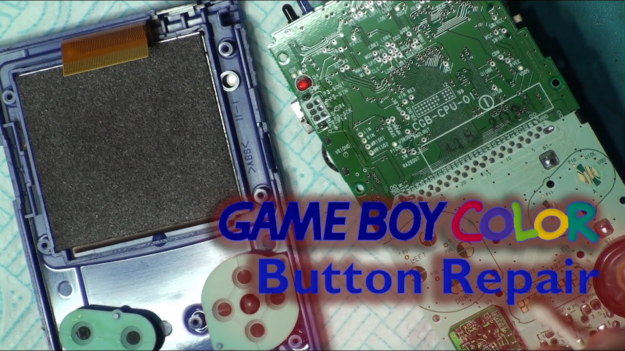 Game Boy Color Button Repair - Giving back it's A Game