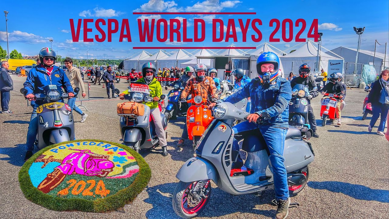 Vespa World Days Pontedera 2024 - 4 Tage in 15 Minuten - rusty helmets on tour