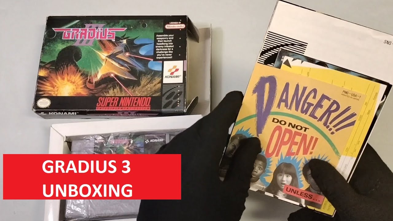 5. Gradius 3 - 1991 Super Nintendo - Unboxing/CIB Guide