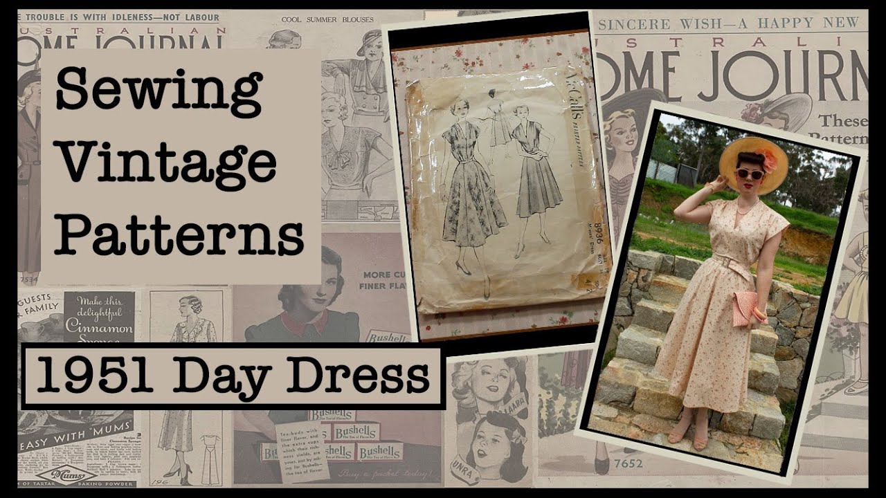 1951 Day Dress from Vintage Pattern