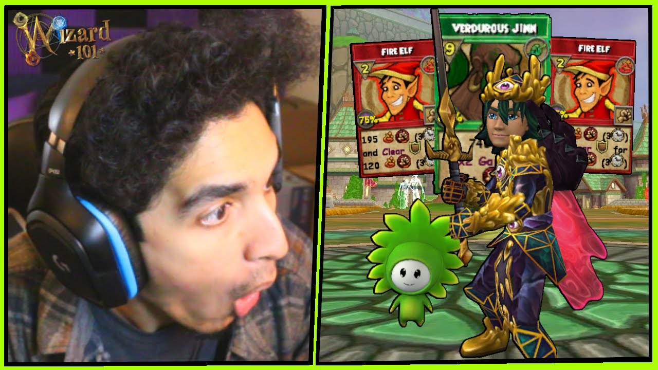 Wizard101 Max (160) Life PvP: *NEW* OP Fire Elf Life Jinn Combo!