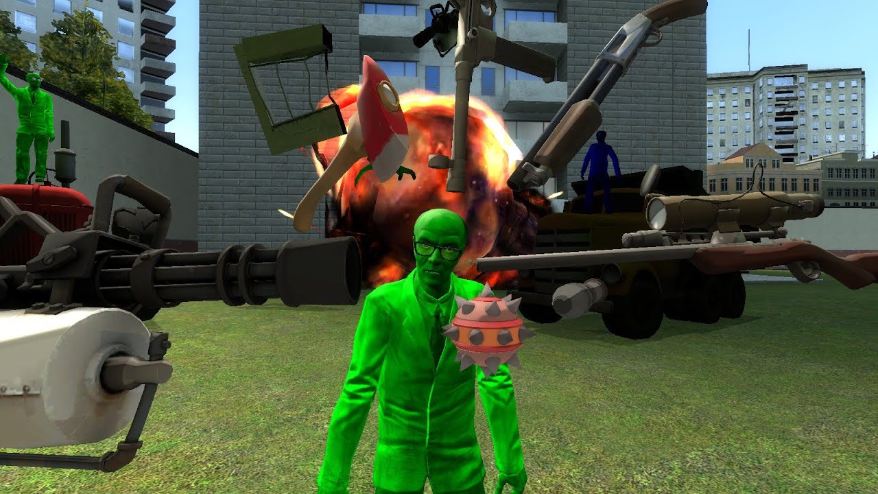 Королевская Битва с Zeta Bots в Garry's Mod