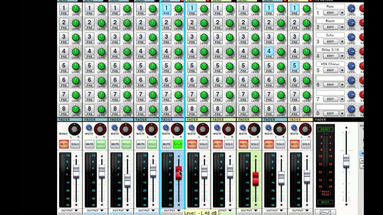 FX Sends / Returns - SSL Mixer Video Series - Reason - LearnReason.com