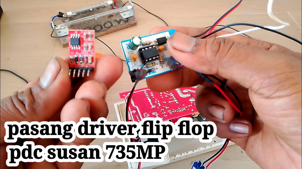 Cara mengganti flip flop setrum pdc 735mp susan yang rusak