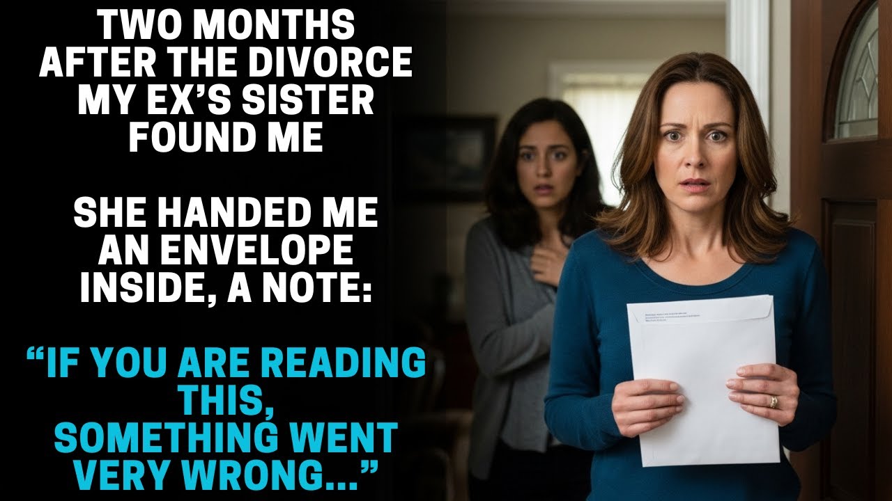 TWO MONTHS AFTER THE DIVORCE, MY EX’S SISTER HANDED ME AN ENVELOPE