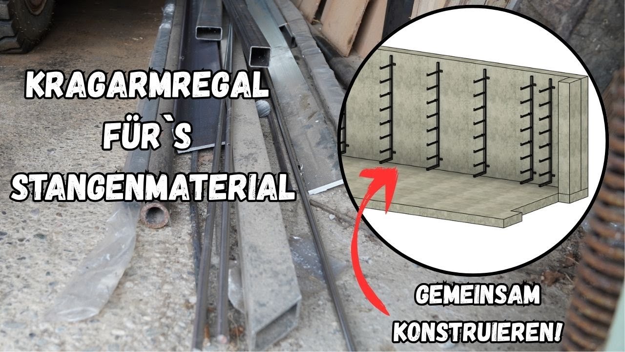 Kragarmregal aus Stahl KONSTRUIEREN