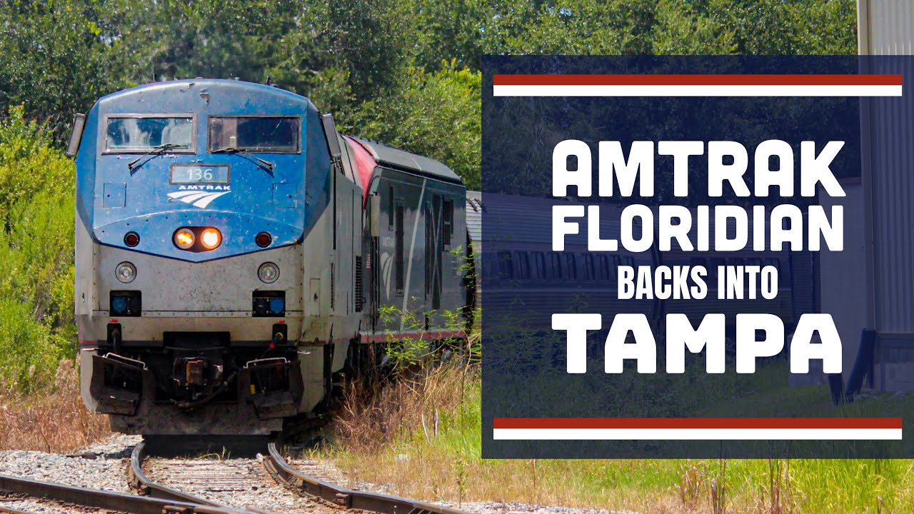 Amtrak Floridian Backs into Tampa, FL | 7/31/25