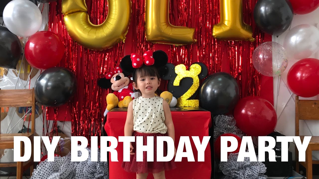 DIY Mickey Mouse themed birthday party in Olivia's School | Andi Manzano
