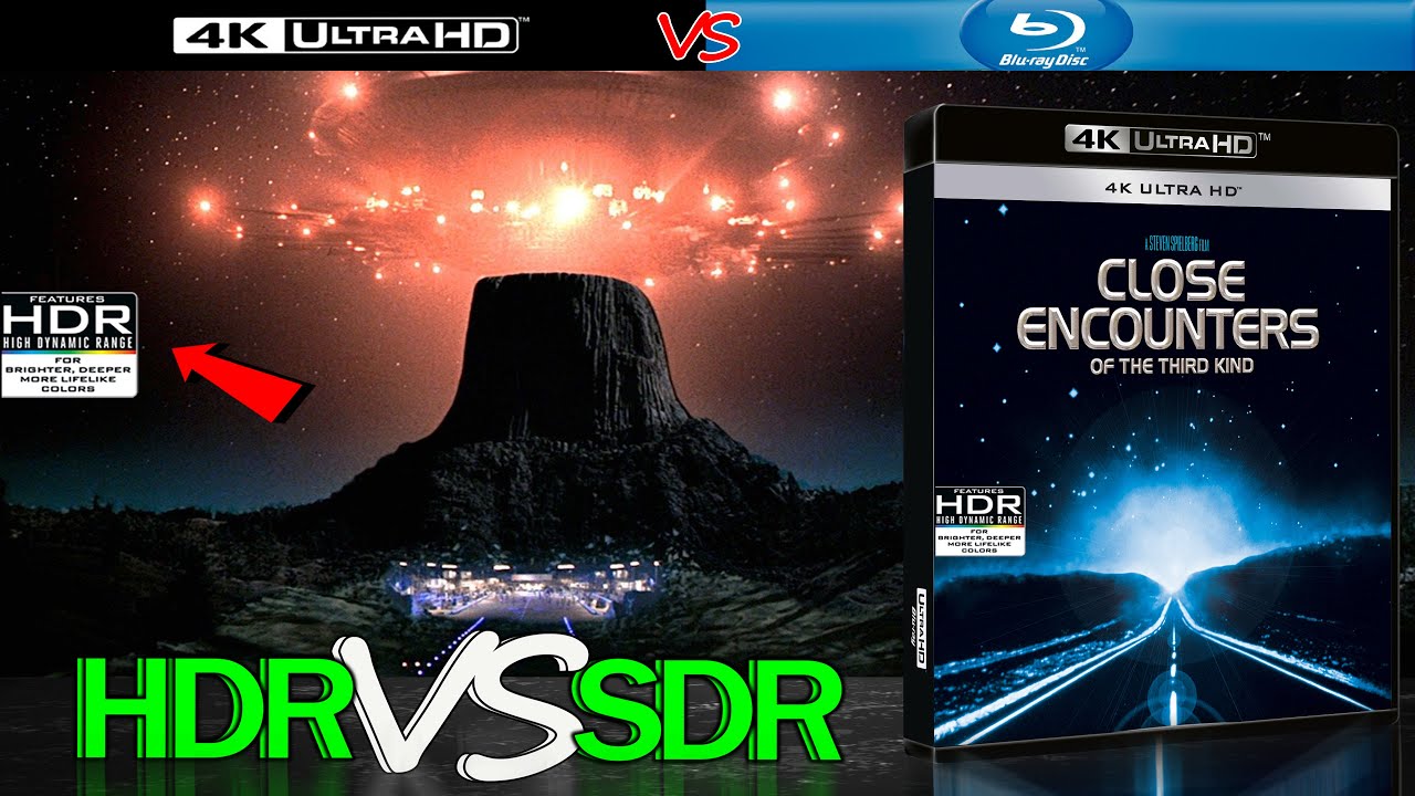 Close Encounters of the Third Kind 1977 HDR ANALYSIS 4K BD vs 1080p BD SDR 100nits #TRUE_DIFFERENCE