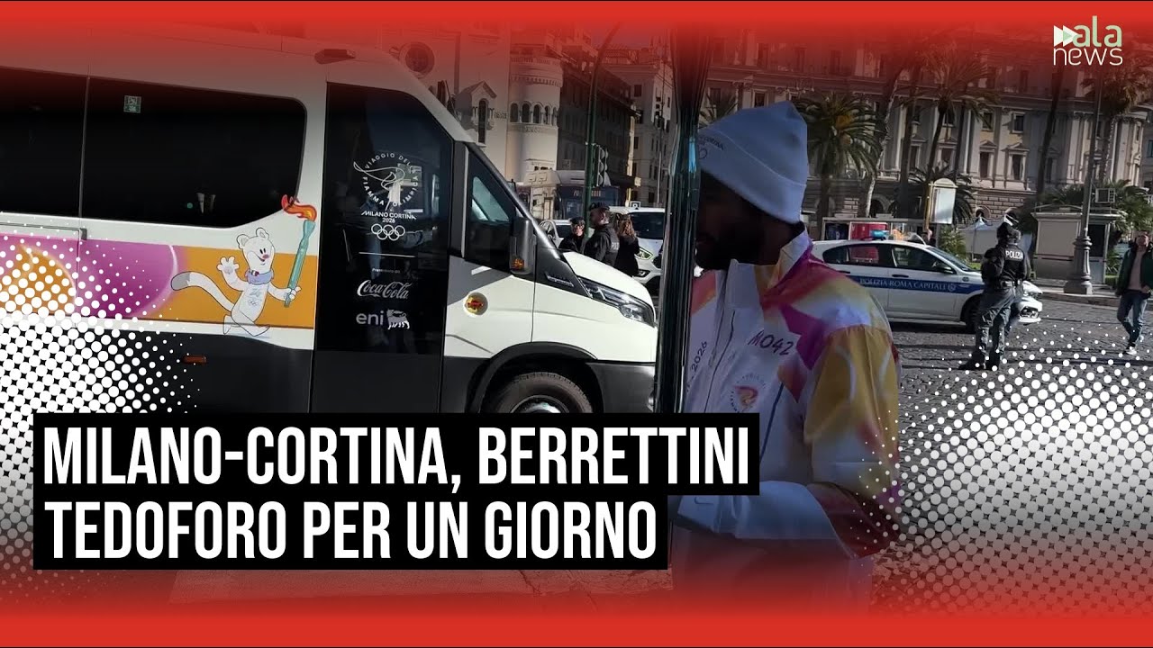 Milano-Cortina, Berrettini tedoforo per un giorno: 