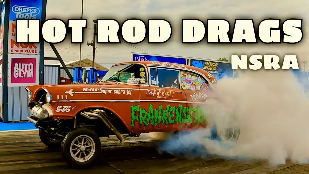 Toughest Fastest Hot Rods and Race Cars, NSRA Hot Rod Drags at Santapod Raceway