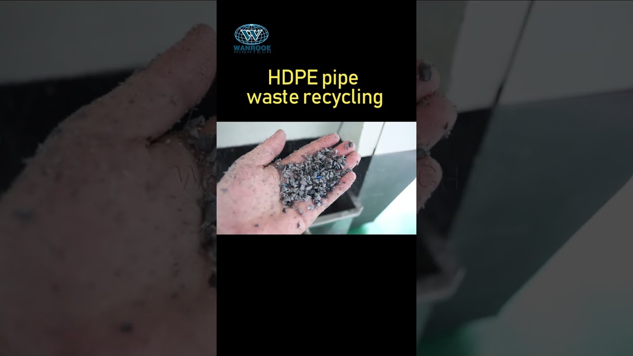 HDPE Pipe Shredder/Crusher Plastic Pipe Pulverizer / Miller / Grinder #shorts #crusher #grinder