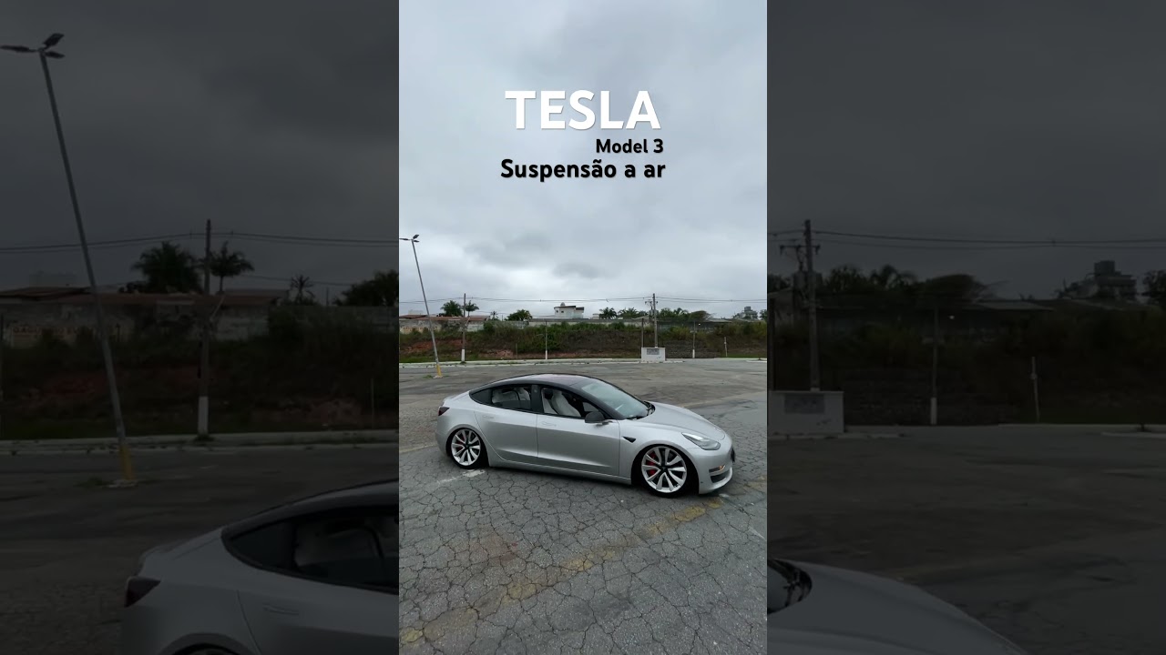 TESLA MODEL 3 COM SUSPENSÃO A AR!
