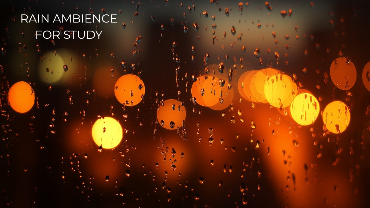Rain at the Window for Deep Focus and Reading – 2 Hours
