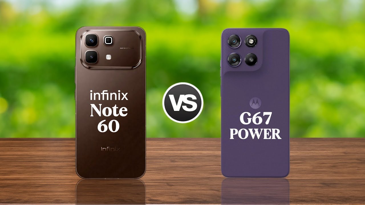 Infinix Note 60 vs Moto G67 Power
