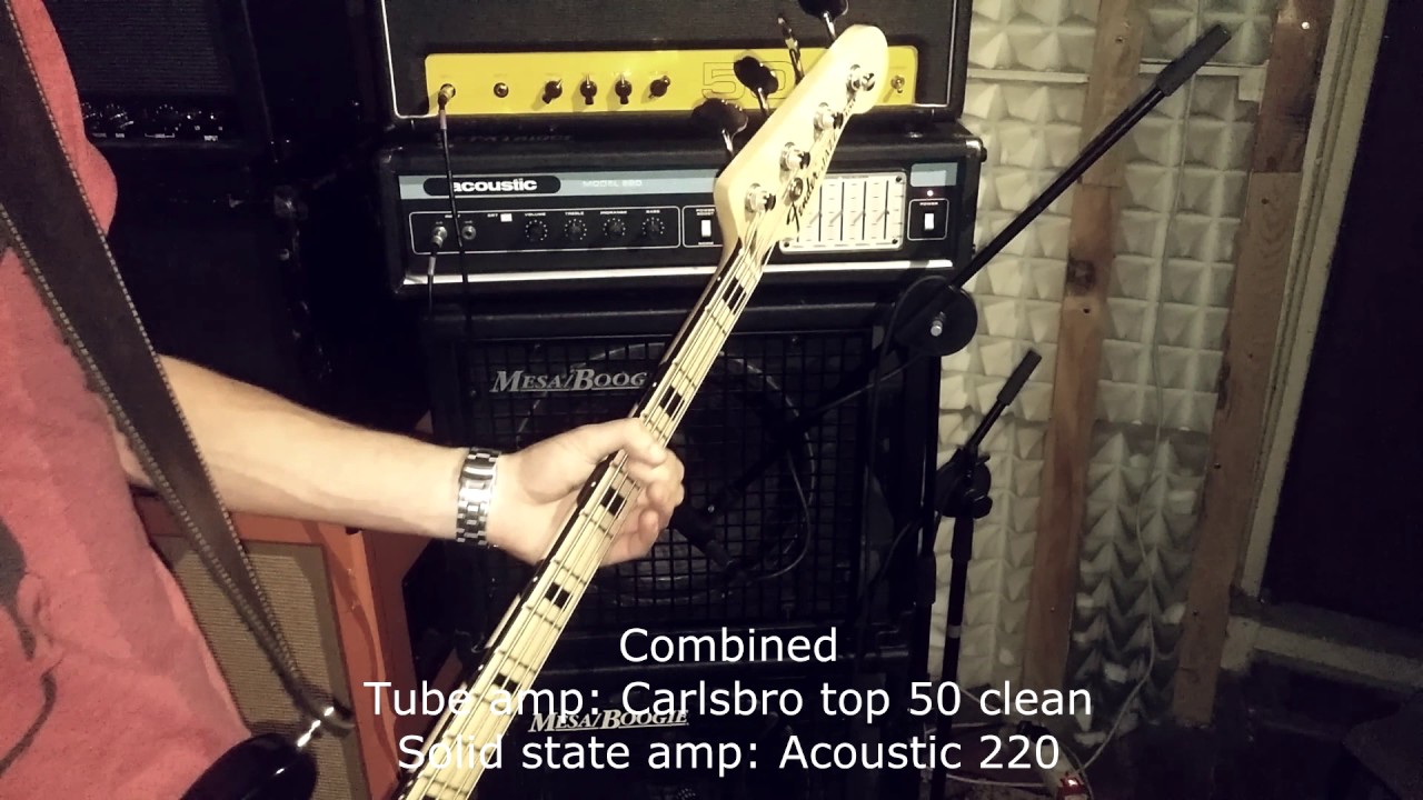 Solid state amp VS tube state amp - bass distortion