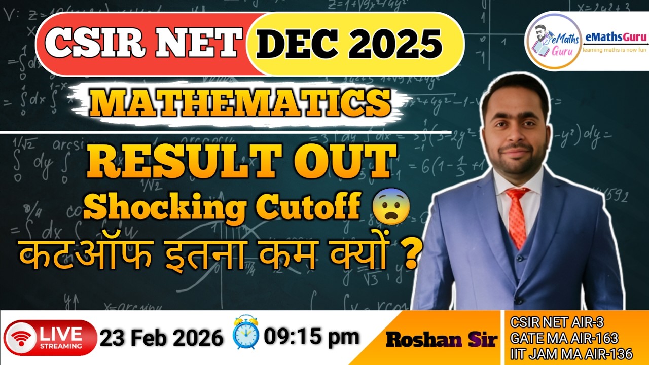 CSIR NET DEC 2025 CUTOFF RELEASED | BIG UPDATE