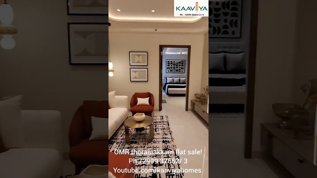 OMR Thoraipakkam gated flats for sale! kaaviya homes | ready flats in taramani