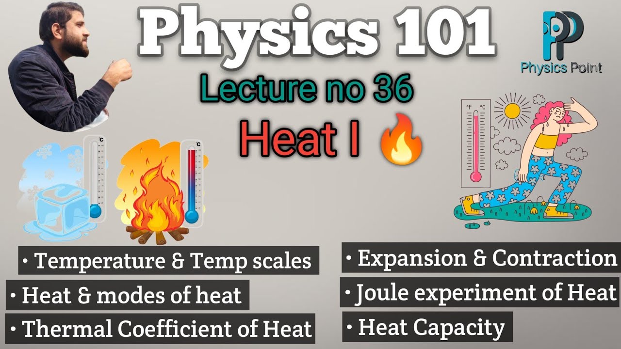 Physics101 lec 36| Heat and temperature|Joule experiment of heat|Specialfic heat capacity.