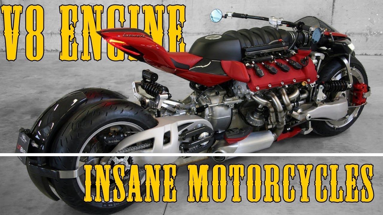 Insane V8 Engine Motorcycles.harley davidson, homemade, crazy motor, Engines,