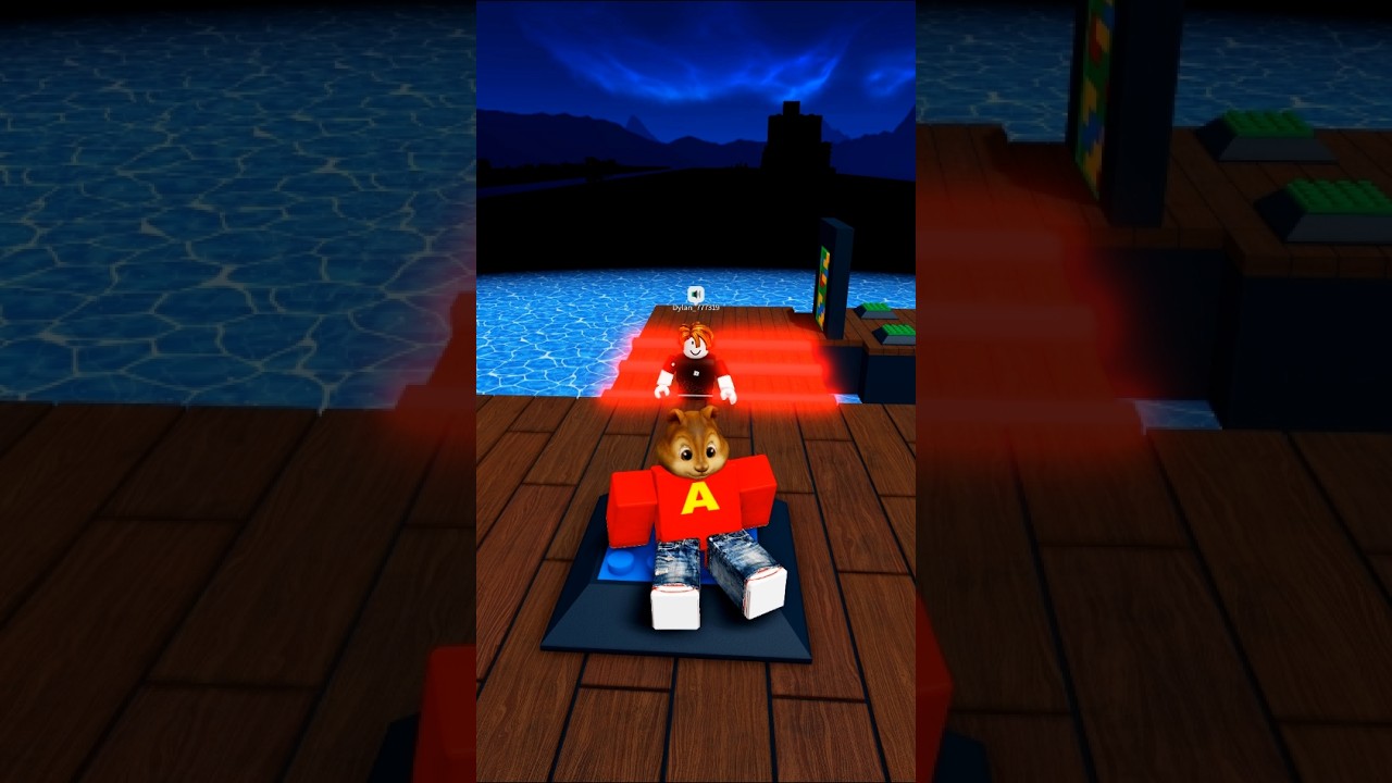 Бурундуки и бекон играют в командный Obby♥️💙 часть 3 #roblox #robloxshorts #shorts #obby