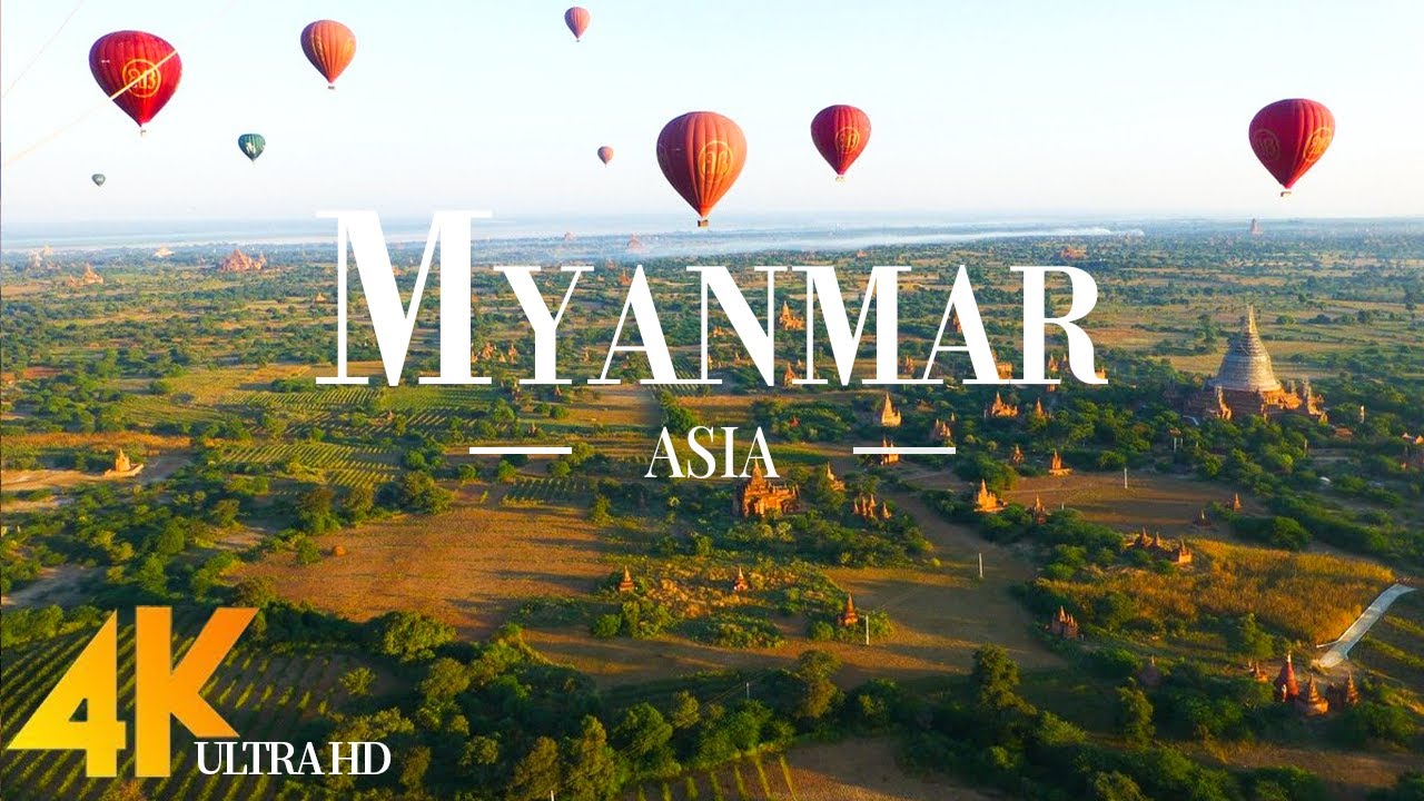 Myanmar (Burma) 4K Ultra HD • Stunning Footage, Scenic Relaxation Film with Calming Music - 4K Video