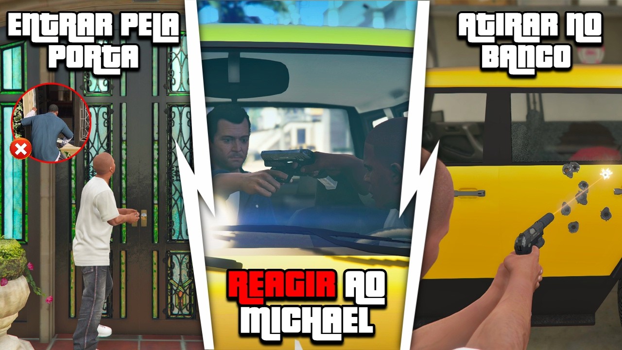 TODAS AS POSSIBILIDADES DAS MISSÕES DO GTA 5 - AGRAVANTES