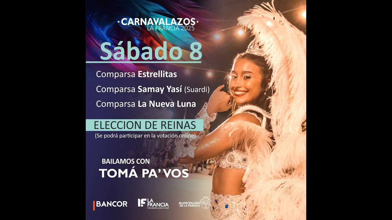 2° NOCHE CARNAVALAZOS - LA FRANCIA CBA. - 08/02/2025