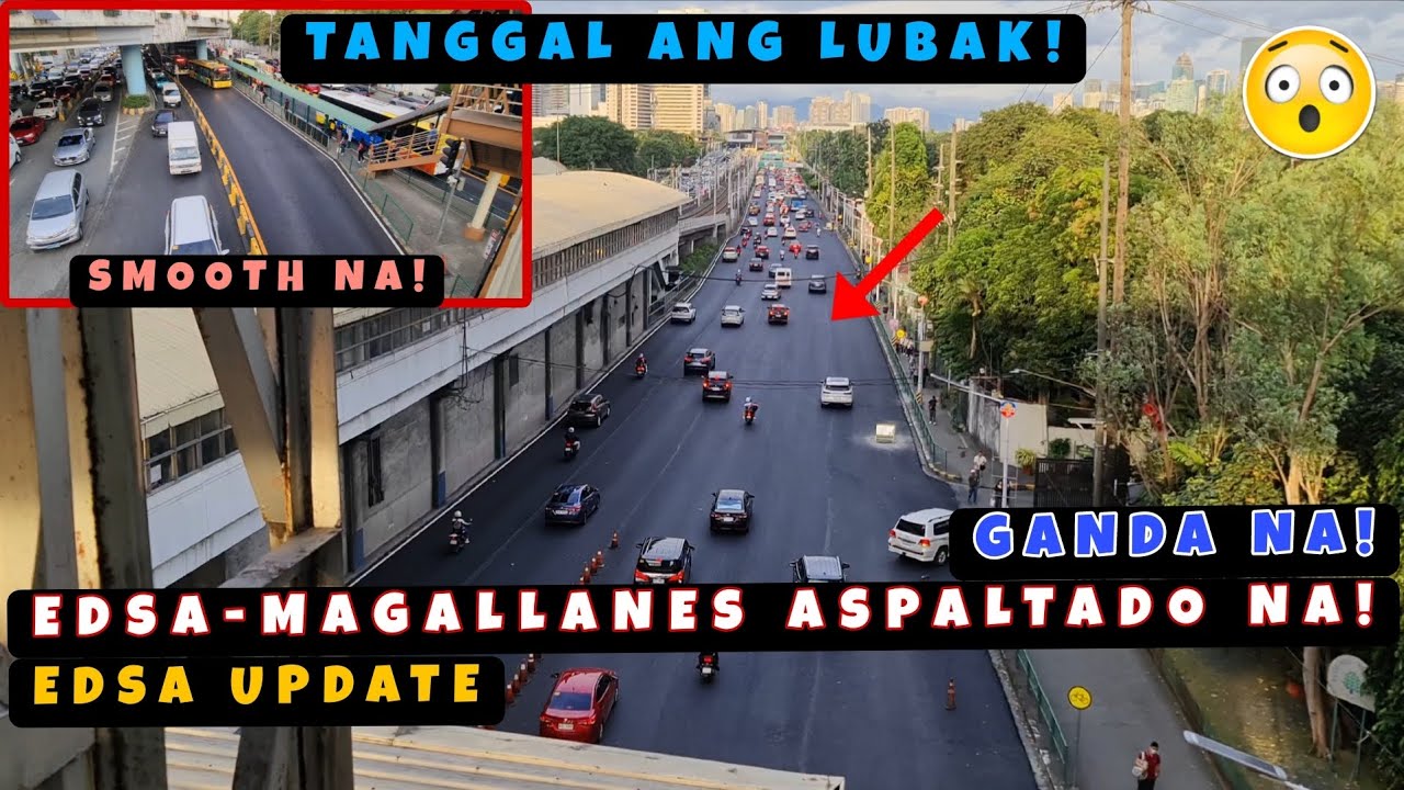 Яма на дороге исчезла! Улицы EDSA-Magallanes и EDSA-Buendia в Макати теперь заасфальтированы! 🇵🇭