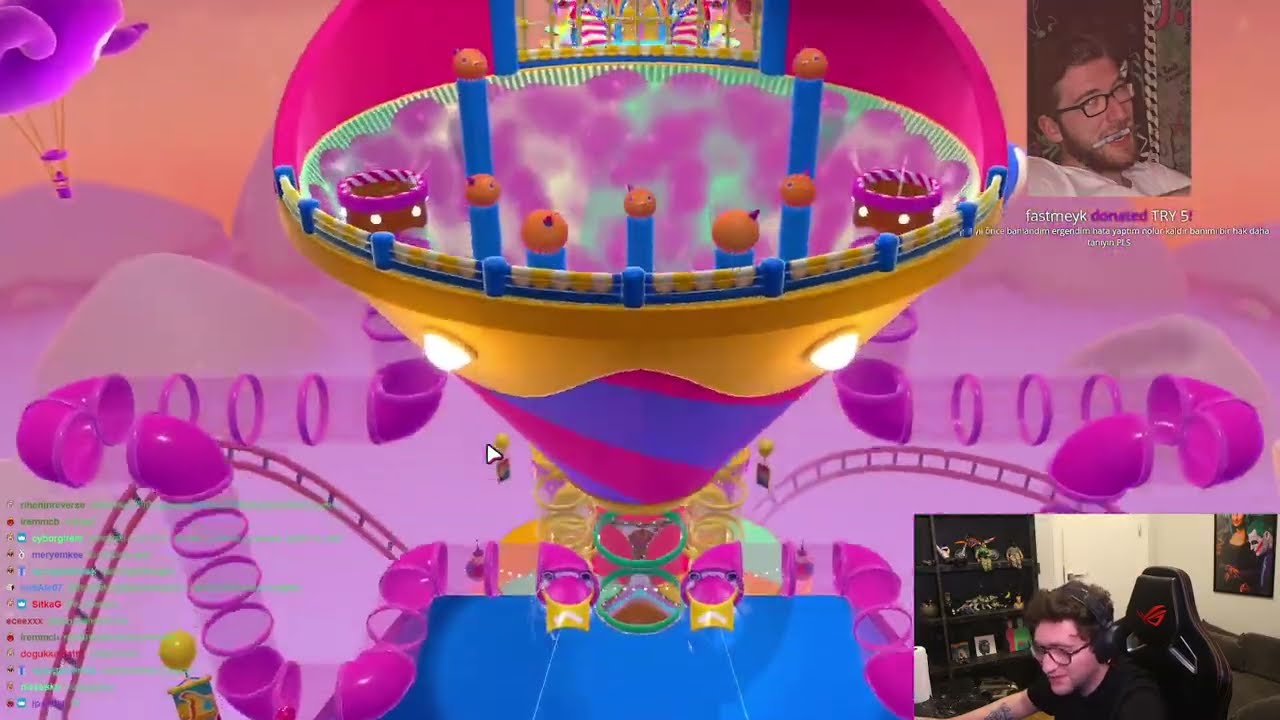 efe uygac ekiple fall guys oynuyor