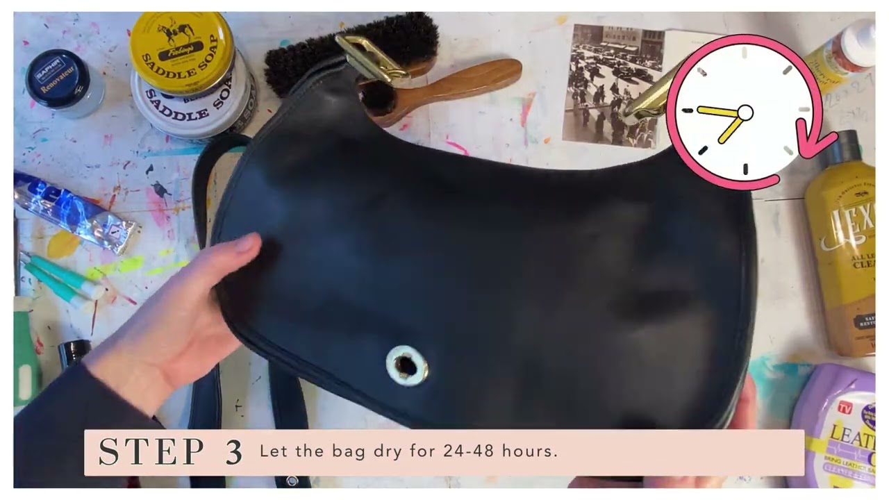 Restoring a Vintage Coach Crescent Flap Saddle Bag | Style Number 9338