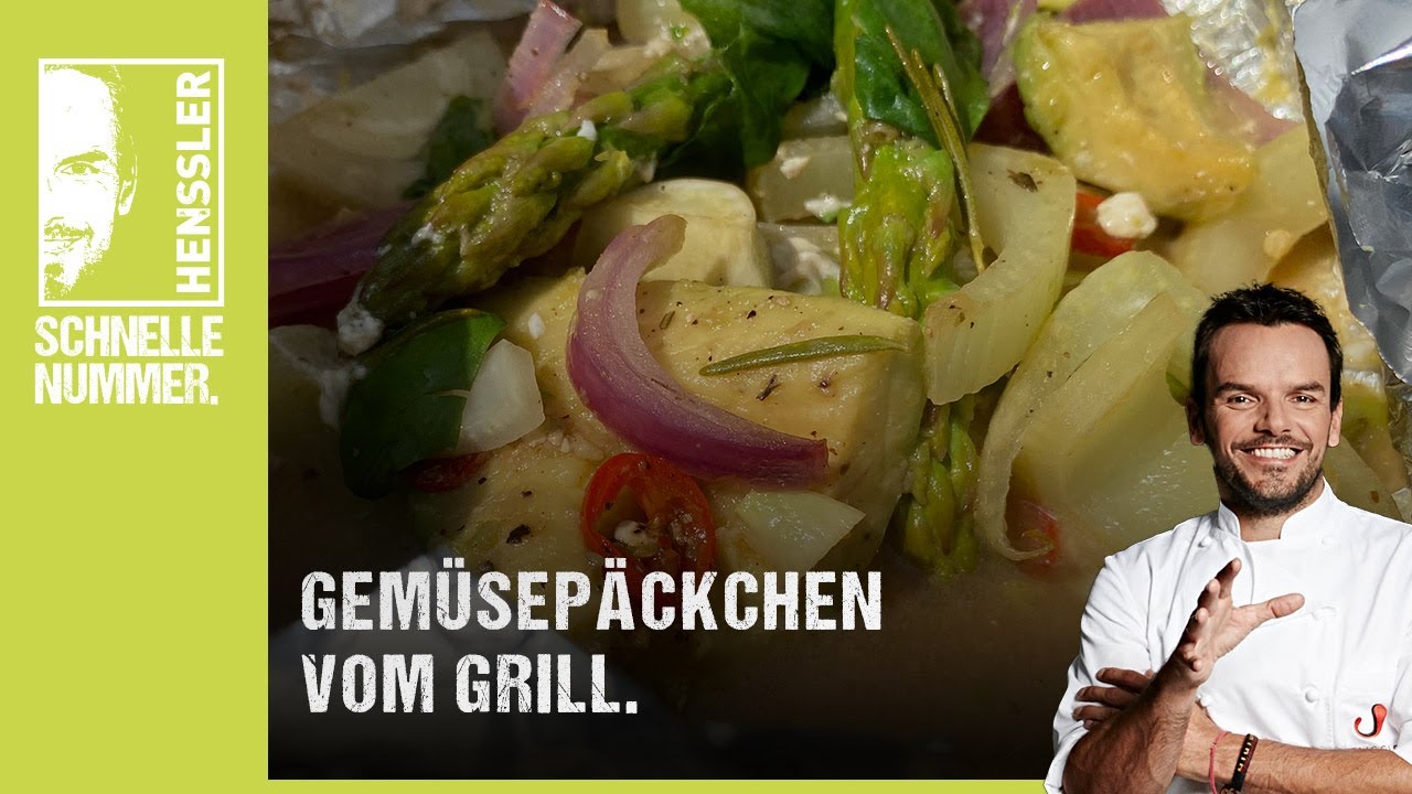 Schnelles Gem&uuml;sep&auml;ckchen vom Grill Rezept von Steffen Henssler