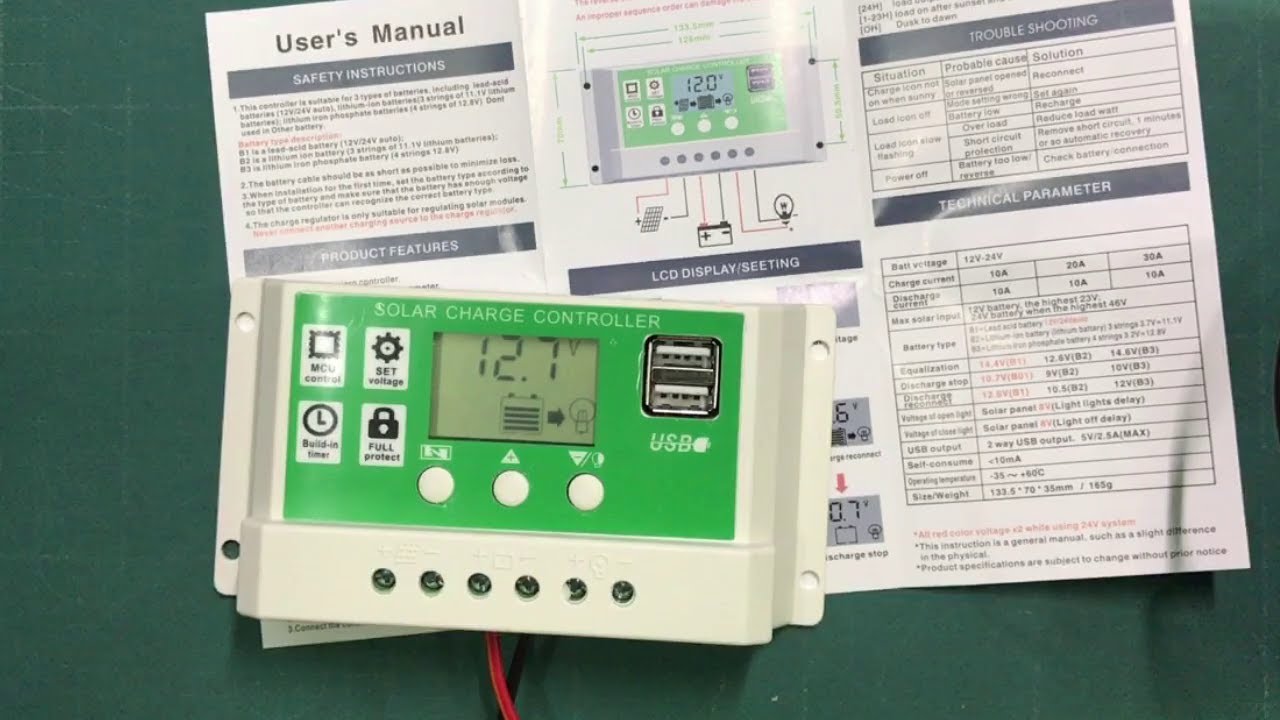PWM Solar Charge Controller for Lithium Settings