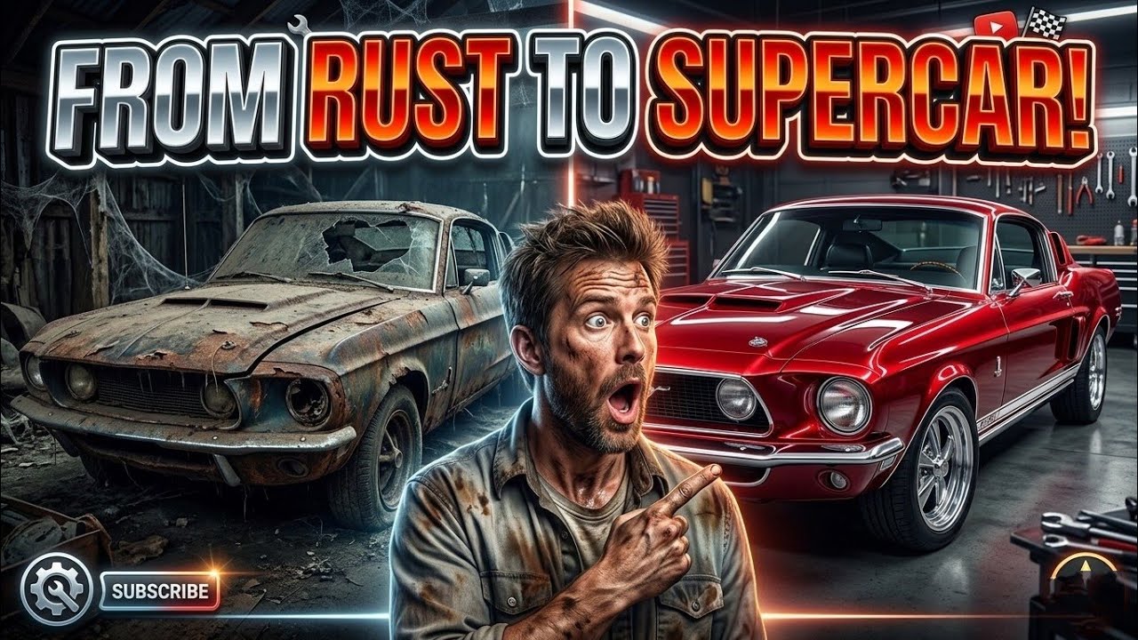 Abandoned Ford Mustang Shelby GT500 FULL Restoration | From Rust to Showroom – ASMR Workshop