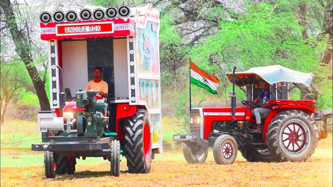 ट्रैक्टर डीजे और ट्रैक्टर में माह मुकाबला !! Chand Wala Mukhda !! Tractor Dj !! Hindi Remix Song