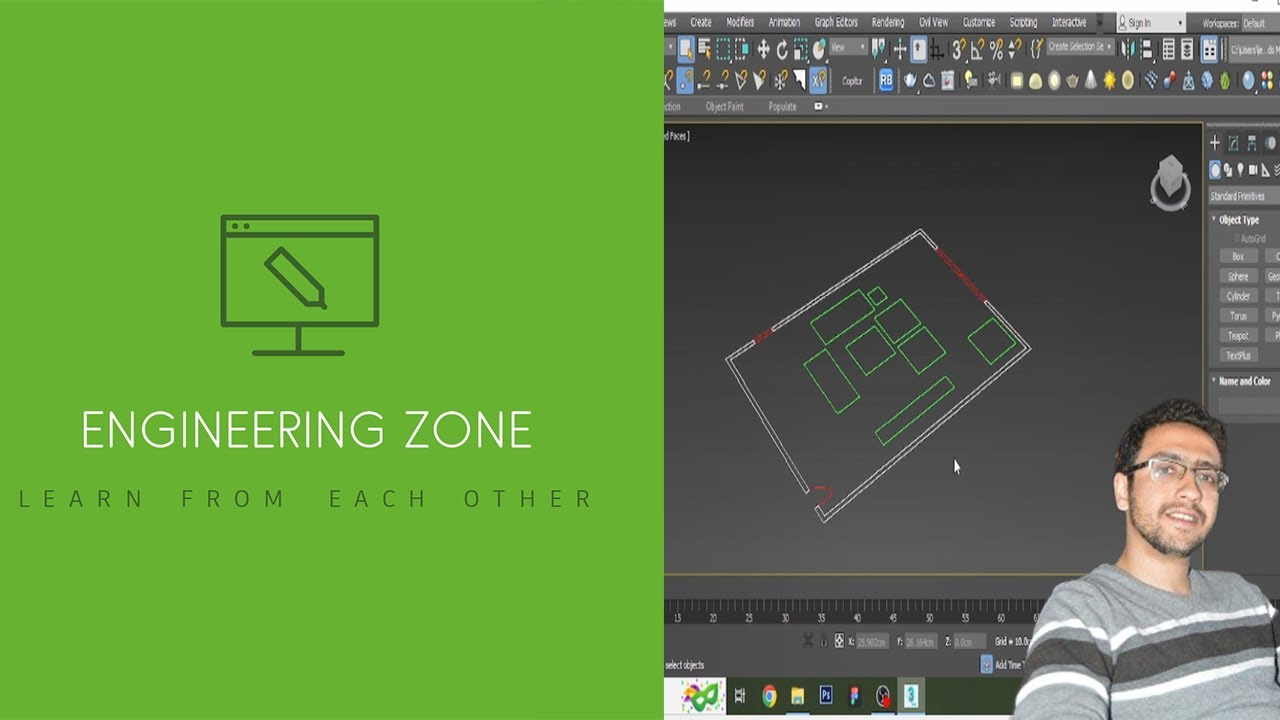 how to import AutoCAD file in 3dsmax ? | ازاي ادخل فايل اوتوكاد الي ثري دي ماكس؟