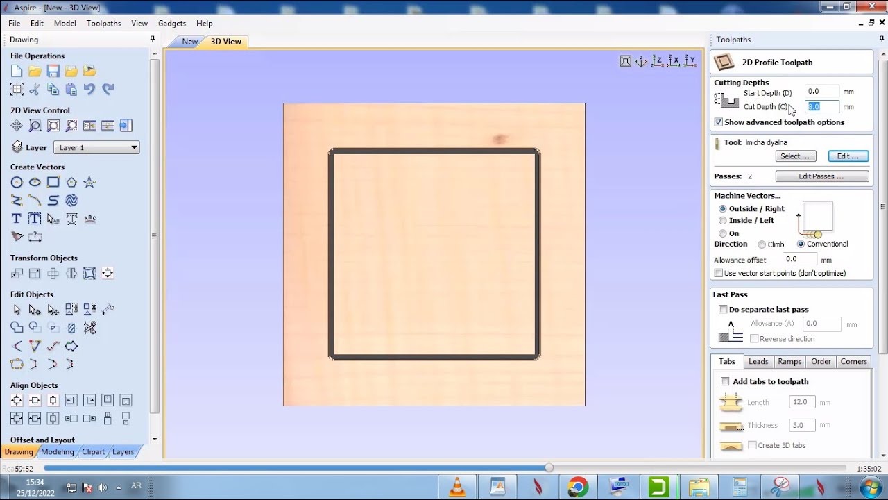 سلسلة تعلم aspire و cnc router - الحلقة (1)  الجزء التاني. شرح اساسيات cnc