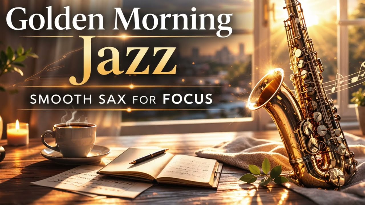 Golden Morning Jazz – Smooth Sax for Productive Focus