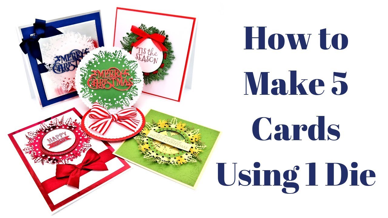 How To Make 5 cards With 1 Die