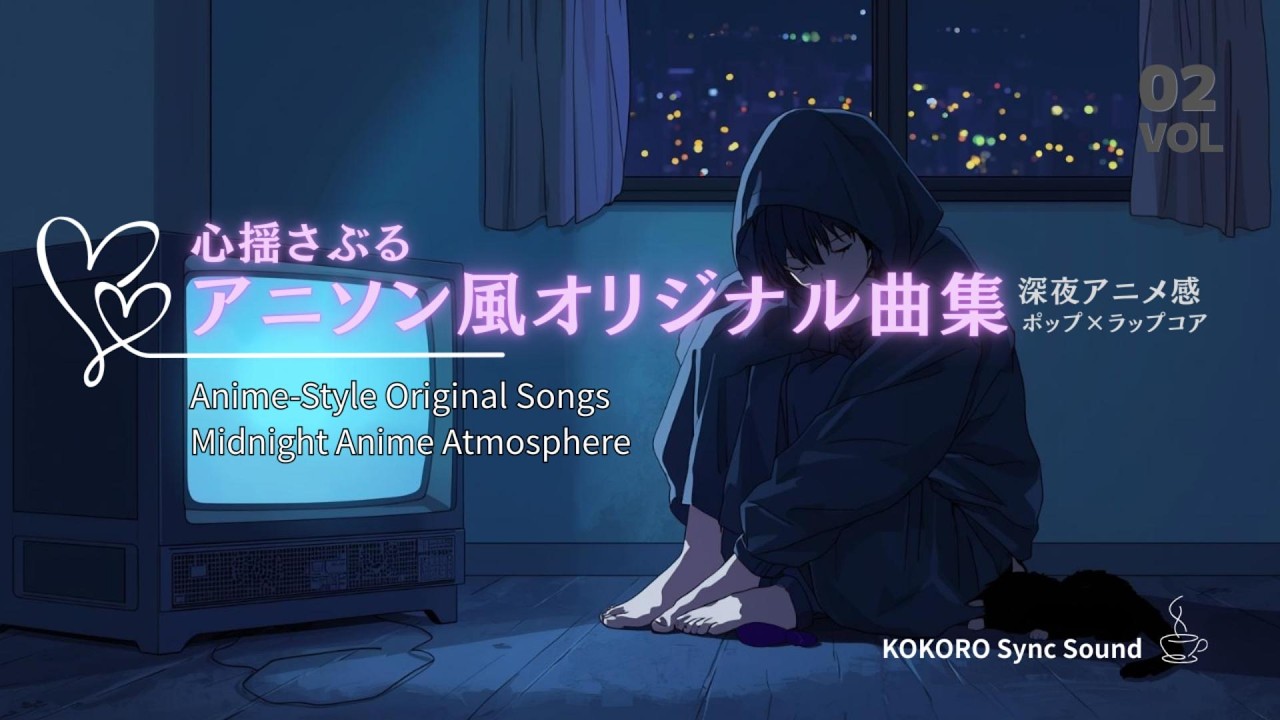 心揺さぶる アニソン風オリジナル曲集｜深夜アニメ感・ポップ×ラップコア（Anime-Style Original Songs | Midnight Anime Atmosphere）