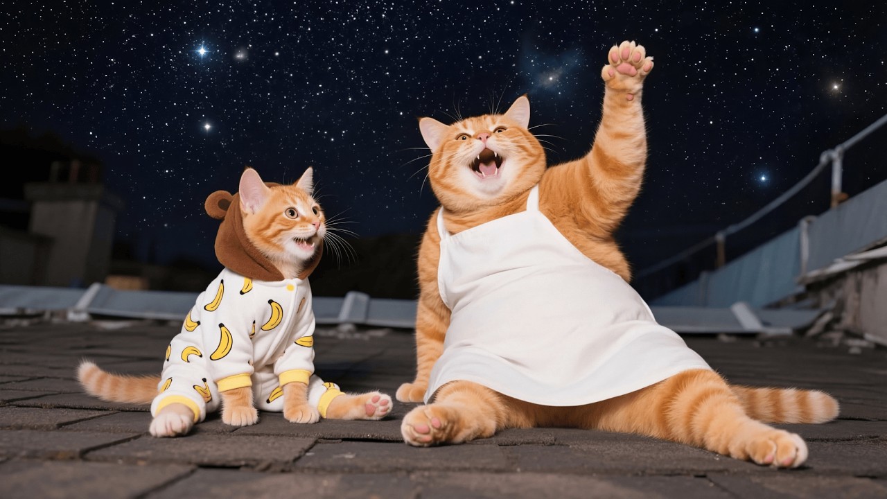 Ginger Kitten Felt Clumsy and Insecure… Mama Cat Said Everyone Shines Like Their Own Star 🐱✨