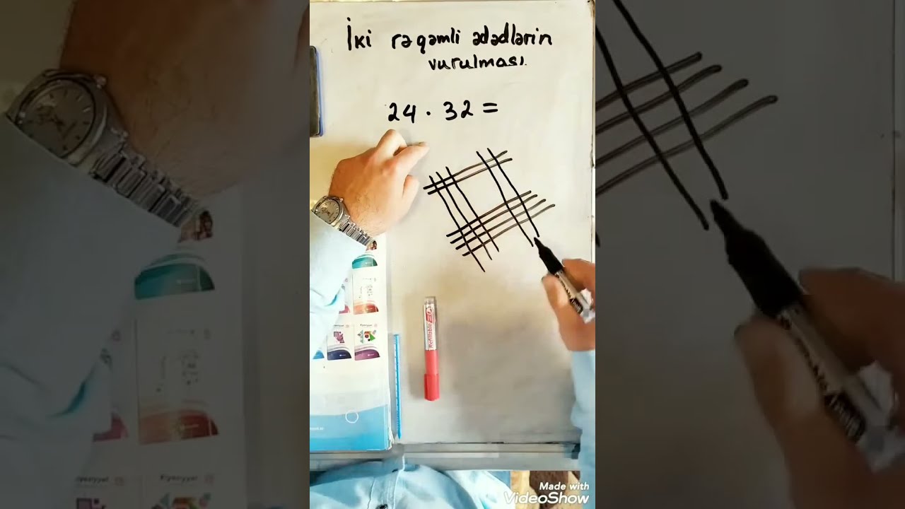 Yapon üsulu ilə ədədlərin vurulması😊