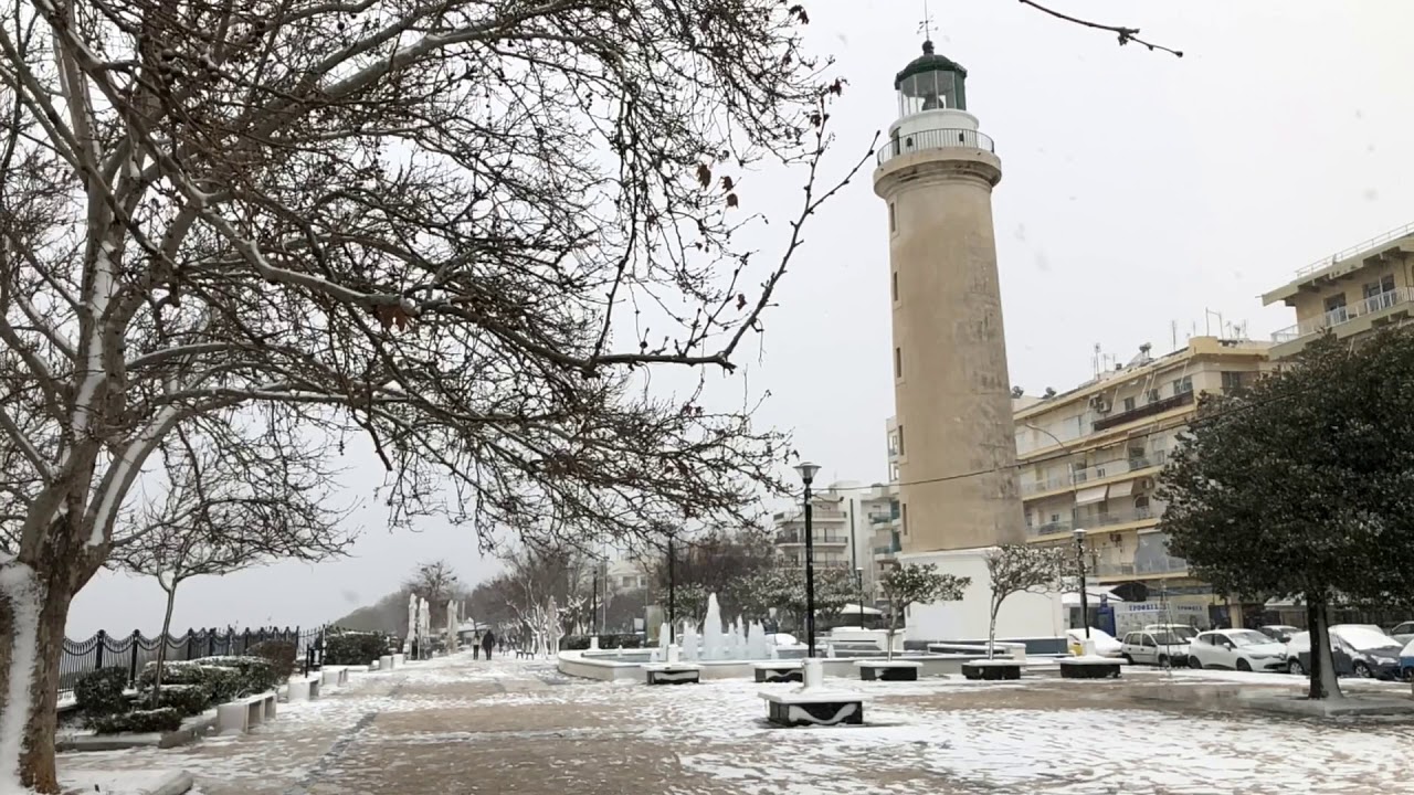 Η χιονισμένη Αλεξανδρούπολη στις 5/1/2019