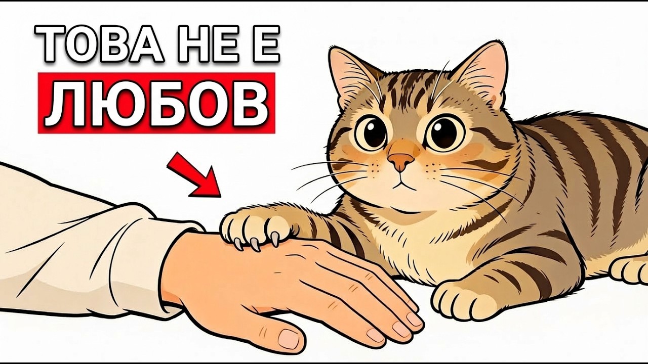 Ако Котката Ви Поставя Лапата Си Върху Вас, Опитва Се Да Ви Каже Това…