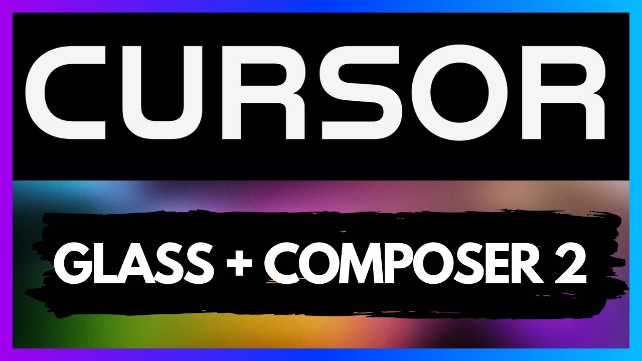 Cursor Composer 2 + Cursor Glass за 10 минут