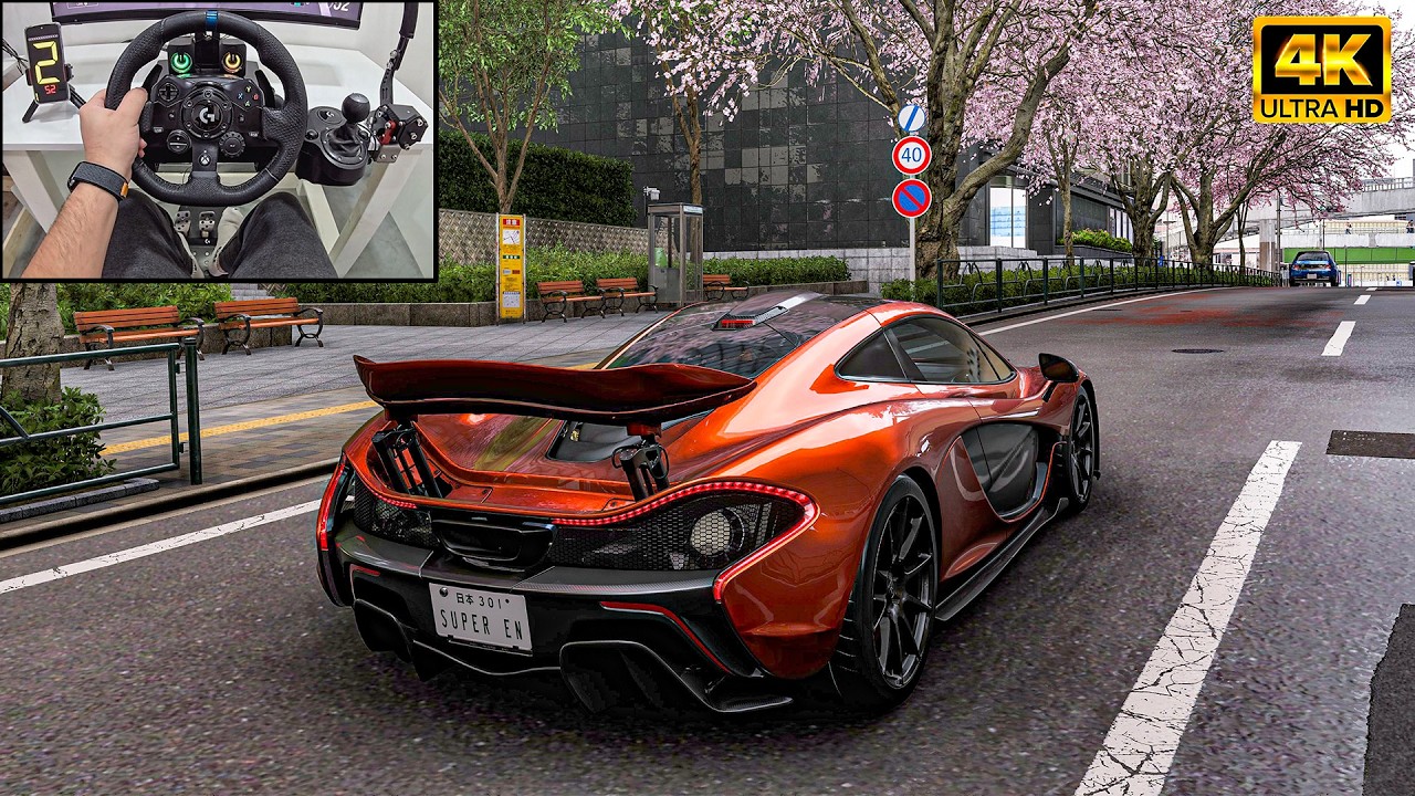 McLaren P1 - Forza Horizon 6 | Logitech G923 Steering Wheel