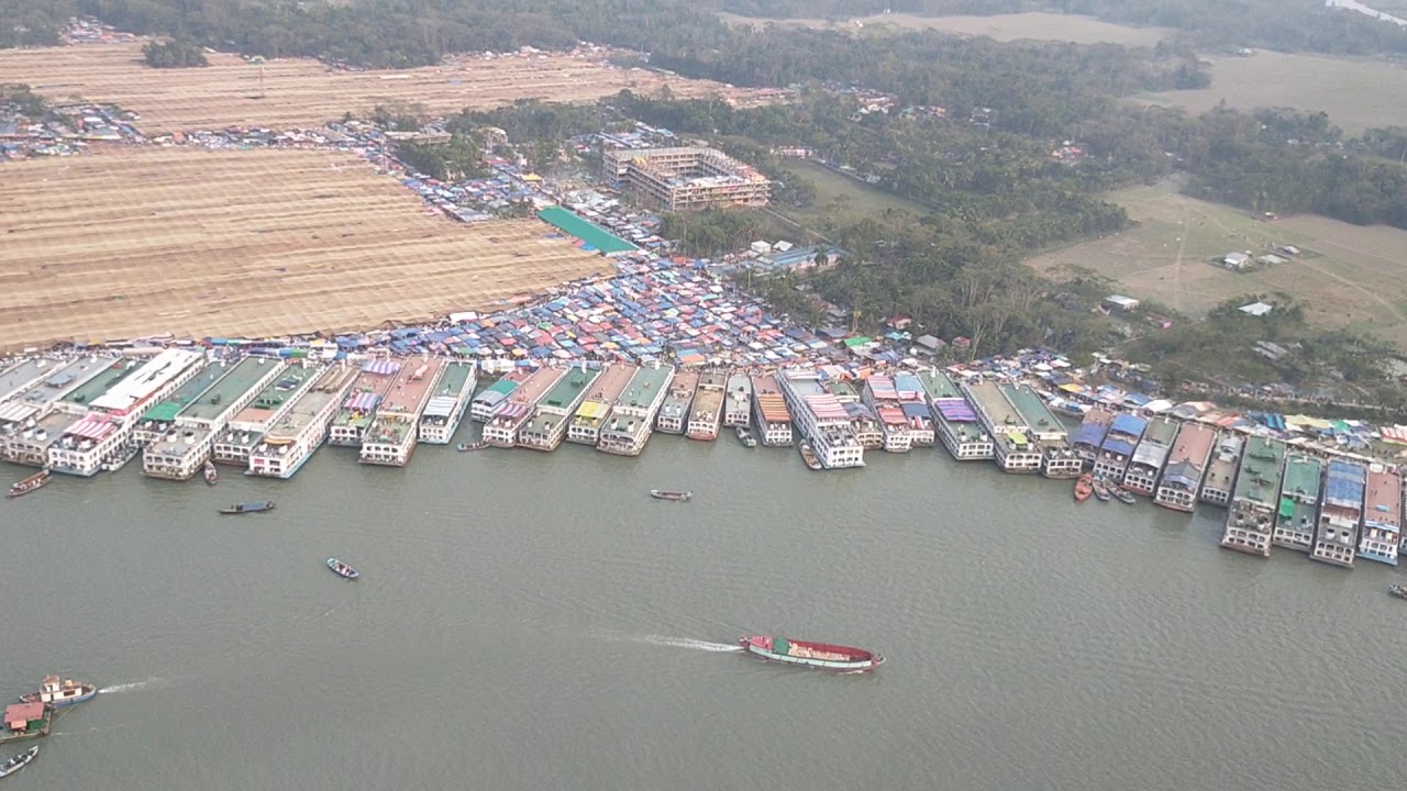 হেলিকপ্টার থেকে চরমোনাই ফাল্গুনের মাহফিলের পাঁচটি ময়দান।