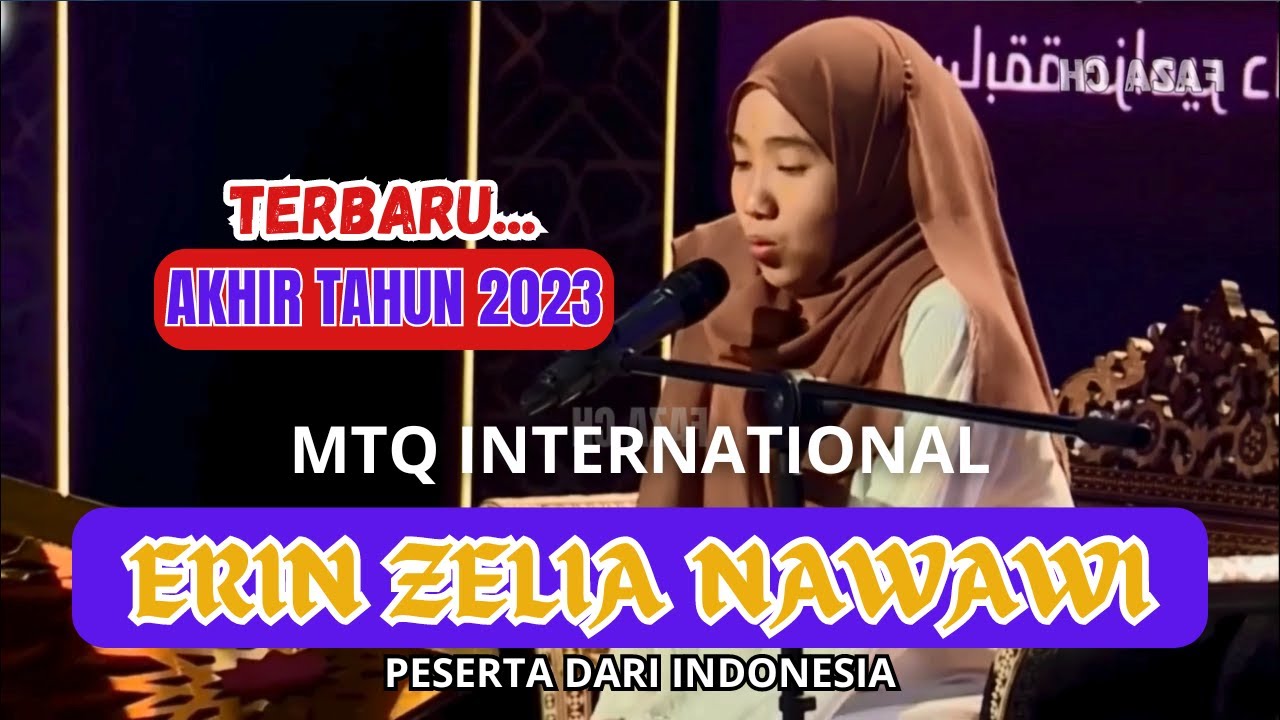 ERIN ZELIA NAWAWI  MTQ ALJAZAIR #mtqinternasional #mtq2023 #qoriahinternasional #merdu